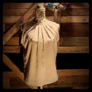 Womens white sleeveless blouse